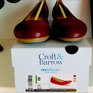 Croft and Barrow Tecomfort Flats Sz 8 NWT